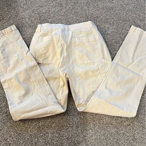 Women’s Cream Cargo Pants